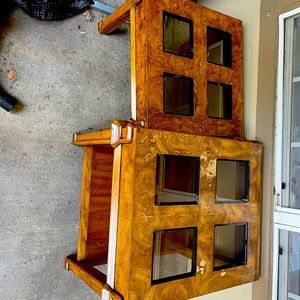 Two matching end tables
